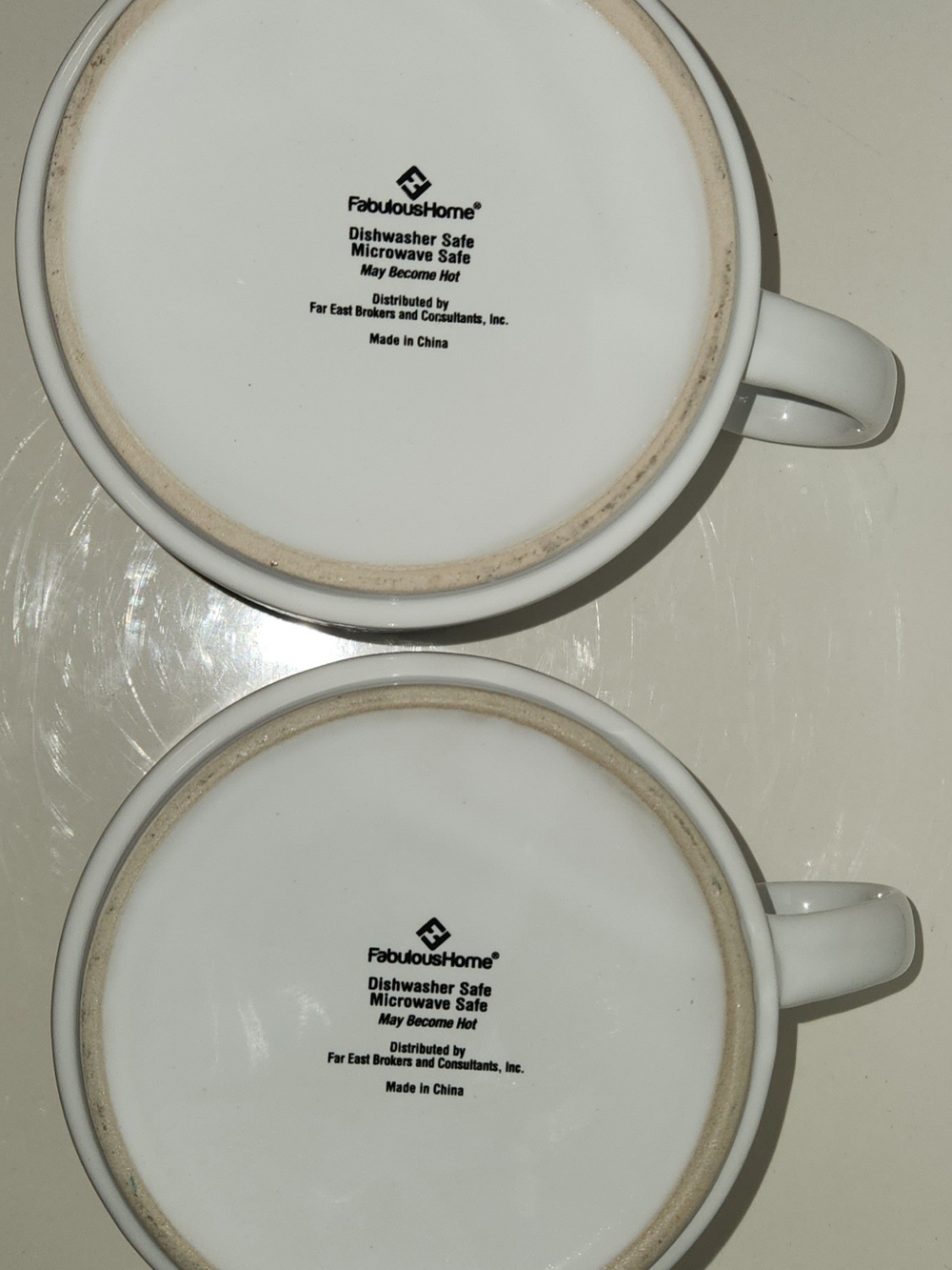 Set of 2 Fabulous Home Soup Mugs Vegetable & Beef Barley Recipe Cups Retro Style - Picture 4 of 4